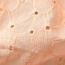 Тканина батист прошва Ірма персик