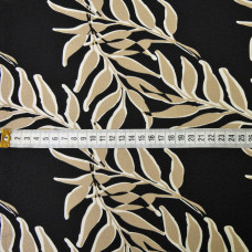 Тканина плательна Голочки беж на чорному