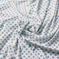 Платтяна тканина з малюнком супер софт загадка білий