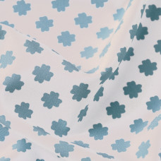 Платтяна тканина з малюнком супер софт загадка білий