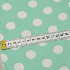 Тканина плательна креп Горох середній горох м'ята
