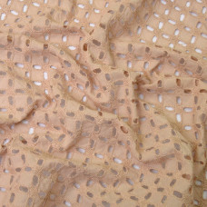 Тканина батист прошва вишивка Натхнення беж