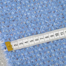 Тканина трикотаж Кролик з металіком V-4 т/блакитний