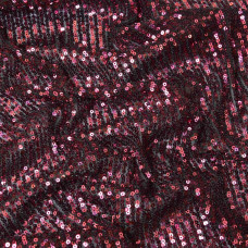 Тканина сітка з паєткою Деграде V-3/4 чорно/рожева