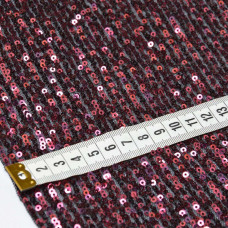 Тканина сітка з паєткою Деграде V-3/4 чорно/рожева