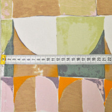 Тканина плательна Делі оливка/пудра