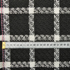 Тканина костюмна Букле чорно/біла