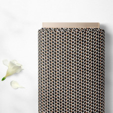 Тканина плательна креп Мадагаскар V-36/1 калейдоскоп чорний