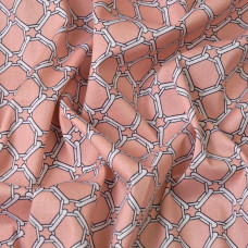 Тканина поплін стрейч пазли пудра