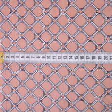 Тканина поплін стрейч пазли пудра