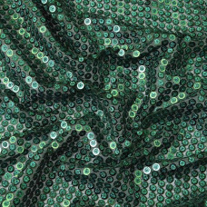 Тканина паєтка Аріадна т/зелена