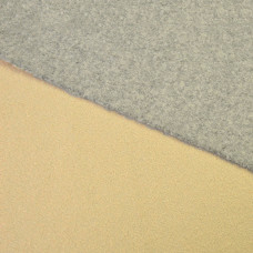 Тканина пальтова Букле Маріса крем/сіра