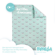 Комплект постільної білизни дитячий у ліжечко PAPAELLA панда бавовна натуральний для дітей та немовлят