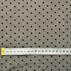 Тканина сітка Металик із флоком горошок
