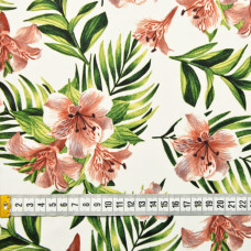 Тканина сатин Fendi V-5/1 Лілія білий