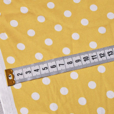 Тканина плательна атлас Горошок груша