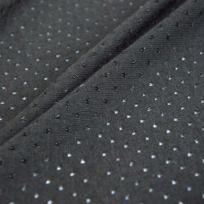 Тканина трикотаж Ангора металік чорний