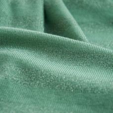 Тканина трикотаж смуга металік бірюза