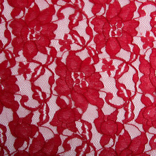 Тканина гіпюр Індонезія т/червоний