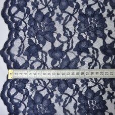 Тканина гіпюр Індонезія т/синя