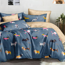 Тканина САТИН S-131B Бантик карамель