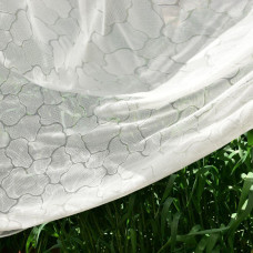 Тканина тюль батист з вишивкою Монпансьє V-B1 молоко