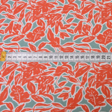 Тканина плательна Осінь креш помаранч