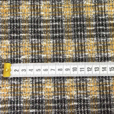 Тканина трикотаж жаккард Леонсія V-5/2 черн/гіорчиця