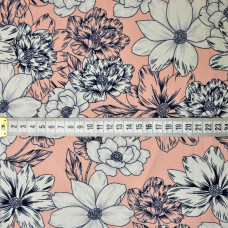 Тканина плательна креп Тіффані персик