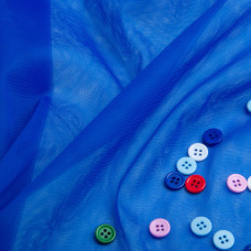 Тканина фатин євро 300 см 15 г/м2 фатин легка декоративна для суконь, костюмів, декору  33/F електрик