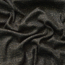 Тканина трикотаж блиск сітка чорна