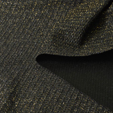 Тканина трикотаж блиск сітка чорна