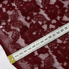 Тканина гіпюр Фламенко бордо