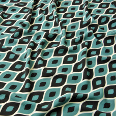 Тканина костюмна креп Prada цепочка мор/хвиля