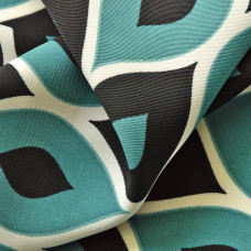 Тканина костюмна креп Prada цепочка мор/хвиля