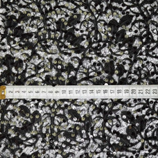 Тканина гіпюр паєтка Мікаелла чорний