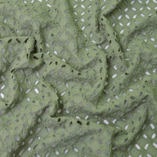 Тканина батист прошва з вишивкою Натхнення полин