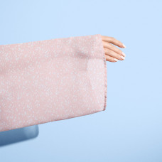 Тканина шифон з малюнком Россі пудра