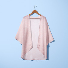 Тканина шифон з малюнком Россі пудра