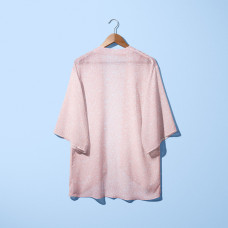 Тканина шифон з малюнком Россі пудра