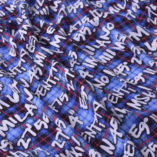 Тканина плательна штапель Епізоди клітина електрик