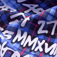 Тканина плательна штапель Епізоди клітина електрик