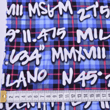 Тканина плательна штапель Епізоди клітина електрик