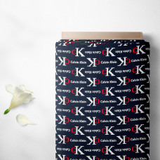 Тканина плательна штапель Бренди CK т/синя