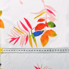 Тканина плательна супер софт папороть біла