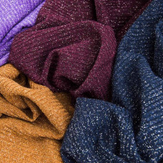 Тканина трикотаж Смуга з металіком V-1/1 чорний