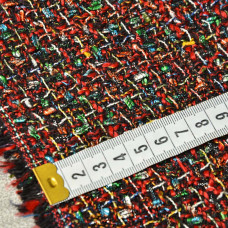 Тканина костюмна Букле Фарби червона