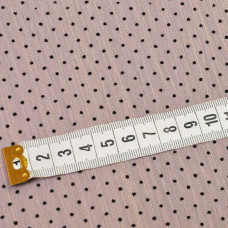 Тканина шифон Горошок флок люрекс пудра