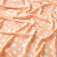 Тканина плательна Круглішки супер софт персик