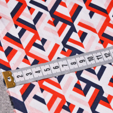 Тканина атлас зигзаг кольорова